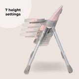 My Babiie MBHC9 Luxe Highchair from Birth - Pink & Grey