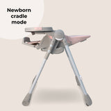 My Babiie MBHC9 Luxe Highchair from Birth - Pink & Grey