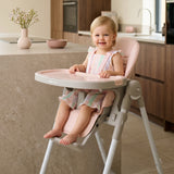 My Babiie MBHC9 Luxe Highchair from Birth - Pink & Grey