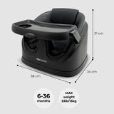 My Babiie MBHCB 2-in-1 Baby Booster Seat - Black