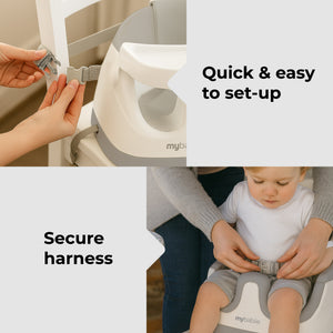 Booster Highchair - Grey - Grade C