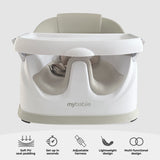 My Babiie MBHCB 2-in-1 Baby Booster Seat - Oatmeal
