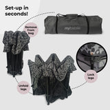 My Babiie Baby Playpen - Grey Leopard