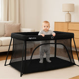 My Babiie Air-Light Luxe Travel Cot - Black - Grade C