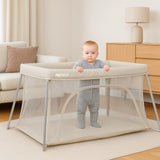 My Babiie Air-Light Luxe Travel Cot - Ivory - Grade C