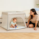 My Babiie Air-Light Luxe Travel Cot - Ivory - Grade A