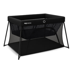 My Babiie Air-Light 3-in-1 Luxe Travel Cot - Black - Grade C