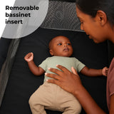 My Babiie Air-Light 3-in-1 Luxe Travel Cot - Black - Grade C