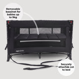 My Babiie MBTC4 LUXE 4-in-1 Travel Cot - Black - Grade A
