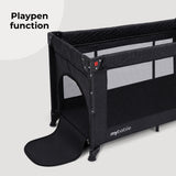 My Babiie MBTC4 LUXE 4-in-1 Travel Cot - Black - Grade A