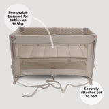 My Babiie MBTC4 LUXE 4-in-1 Travel Cot - Ivory - Grade A