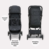 My Babiie MBX2 Compact Stroller - Black