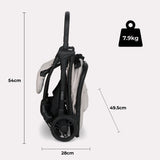 My Babiie MBX2 Compact Stroller - Oatmeal