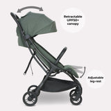 My Babiie MBX2 Compact Stroller - Forest Green