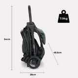 My Babiie MBX2 Compact Stroller - Forest Green