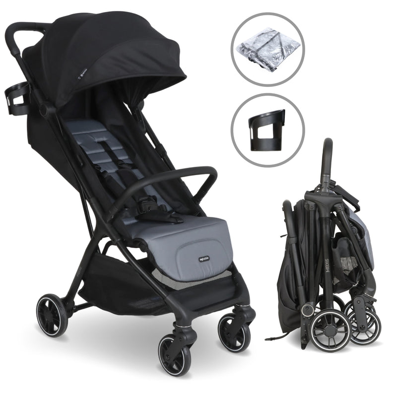 My Babiie MBX6 Compact Stroller - Black - Grade B