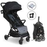 My Babiie MBX6 Compact Stroller - Black / Grey