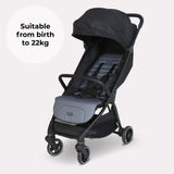 My Babiie MBX6 Compact Stroller - Black / Grey