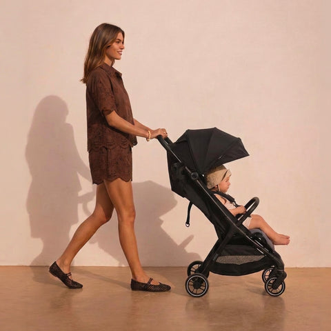 My Babiie MBX6 Compact Stroller - Black / Grey