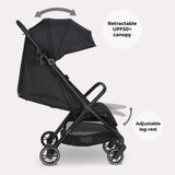 My Babiie MBX6 Auto-Fold Compact Stroller - Black