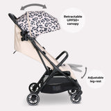 My Babiie MBX6 Compact Stroller - Fawn Leopard