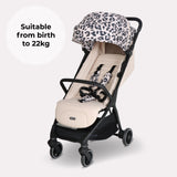 My Babiie MBX6 Compact Stroller - Fawn Leopard
