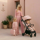 My Babiie MBX6 Compact Stroller - Pink Leopard - Grade B