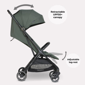 My Babiie MBX6 Compact Stroller - Forest Green