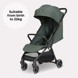 My Babiie MBX6 Compact Stroller - Forest Green