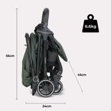 My Babiie MBX6 Compact Stroller - Forest Green