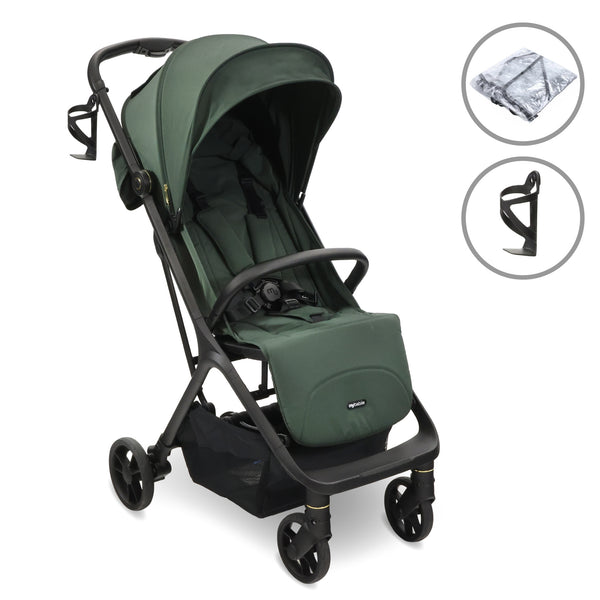 MBX7 Plus Auto Fold Compact Stroller Forest Green