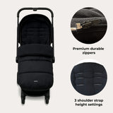 My Babiie Universal Footmuff - Black