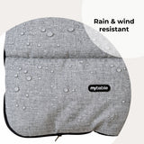 My Babiie Universal Footmuff - Grey & Black