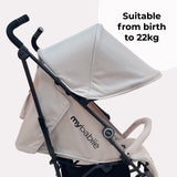 My Babiie MB02 Plus Lightweight Stroller - Oatmeal