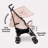 My Babiie MB02 Plus Lightweight Stroller - Pink Leopard