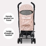 My Babiie MB02 Plus Lightweight Stroller - Pink Leopard
