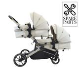 Spare Parts for the MB33 Tandem Pushchair - Ivory MB33 - Ivory Leopard Harnesses with Crotch Pad