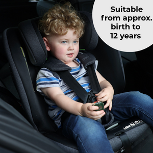 MBCS200 Spin R129 Car Seat with Top Tether - Black