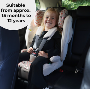 MBCS75 Toddler to Booster R129 Car Seat with ISOFIX - Pink Leopard