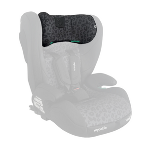 MBCS75 Head Rest Cover - Black Leopard