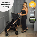 My Babiie MB51 Stroller - Billie Faiers Quilted Black