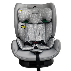 MBCS123 i-Size (76-150cm) Car Seat - Grey Leopard - GRADE A