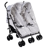 My Babiie MB11 Double Stroller Rain Cover (Grey)
