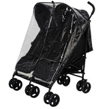 My Babiie MB11 Double Stroller Rain Cover (Black)
