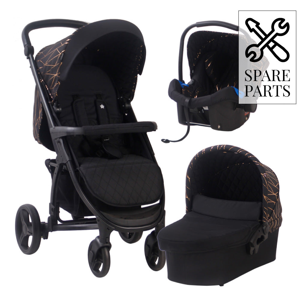 Spare Parts for the My Babiie Black and Rose Gold MB200BRGPPLUS Travel System