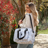 My Babiie Dani Dyer Metallic Blue Mable Deluxe Changing Bag