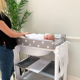 My Babiie Grey Stars baby bath and changing unit