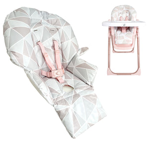 My Babiie Rose Geometric Highchair Seat Cover