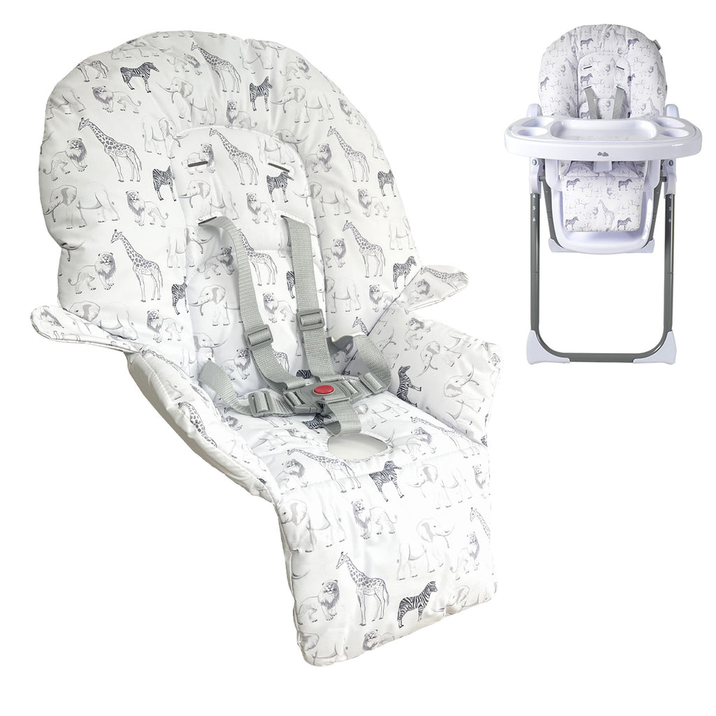 MBHC8 Premium Highchair Seat Cover Safari – My Babiie
