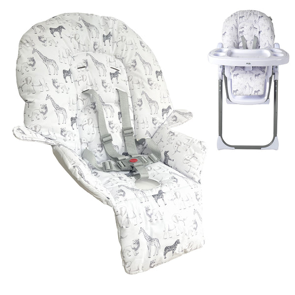MBHC8 Premium Highchair Seat Cover Safari